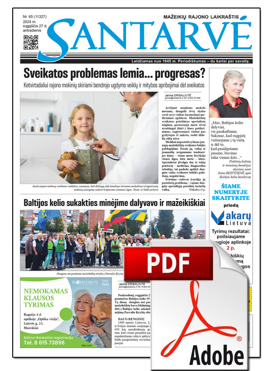 2024 m. 1 mėnesio SANTARVĖS prenumerata PDF formatu — 4,00 Eur / 1 mėn.